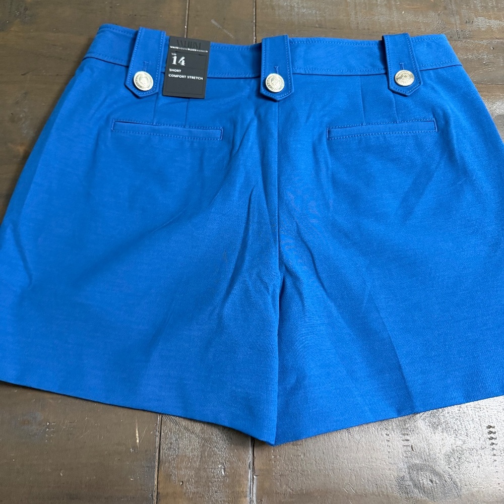 White House Black Market women blue shorts